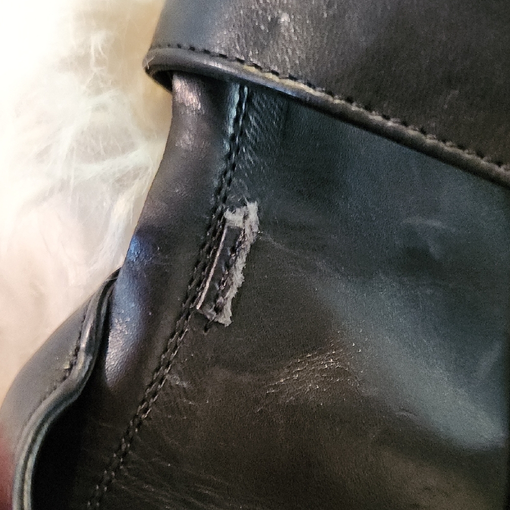 Dior Black Leather Gaiter Chaps 38.5 - Picture 9 of 10